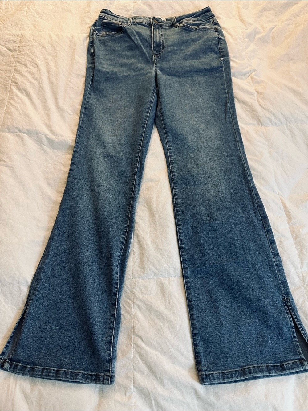 Nine West Blue Flare-Leg Jeans
